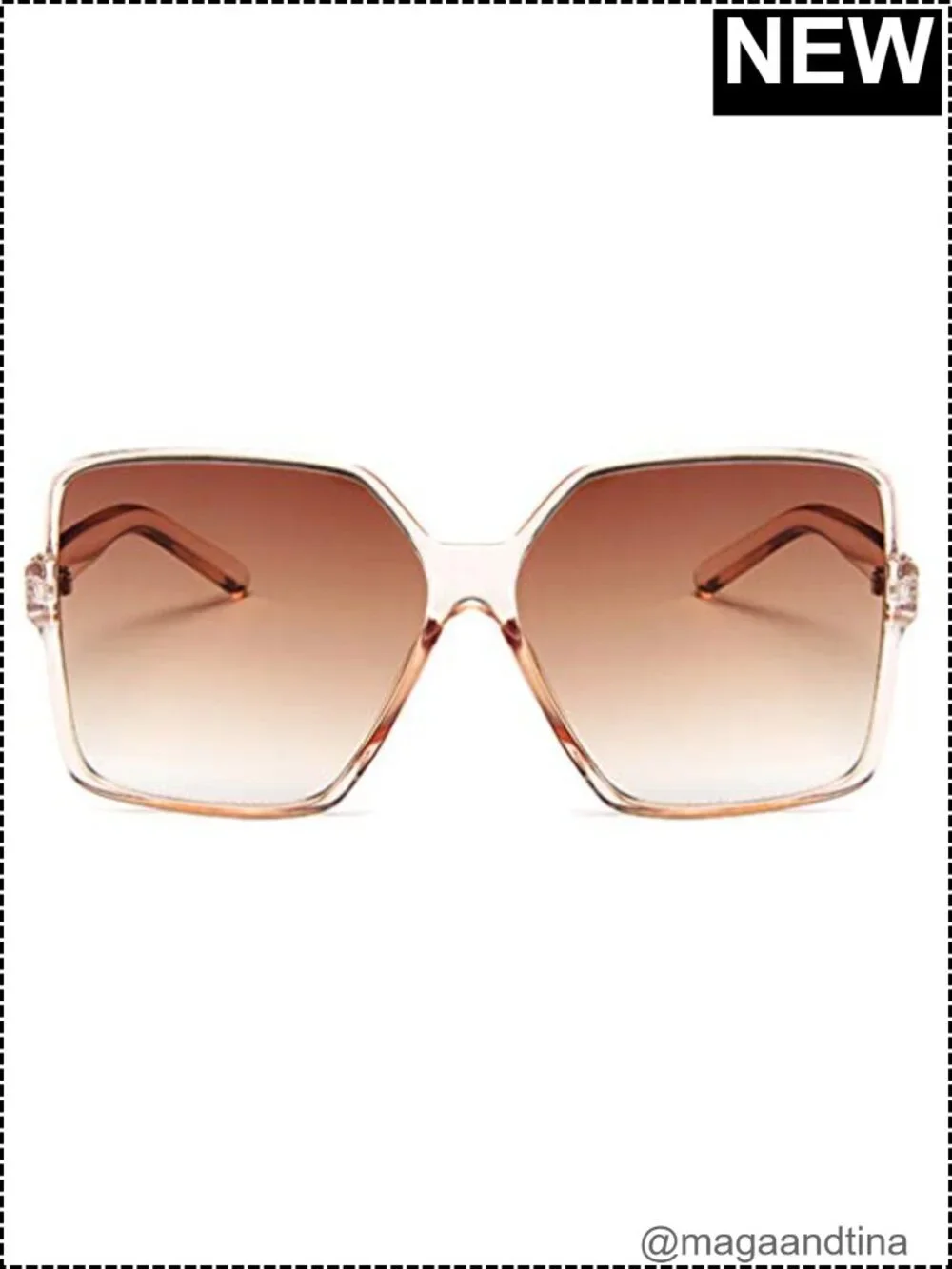 Oversized Square Sunglasses Women UV400 Protection Large Wide Trendy Shades